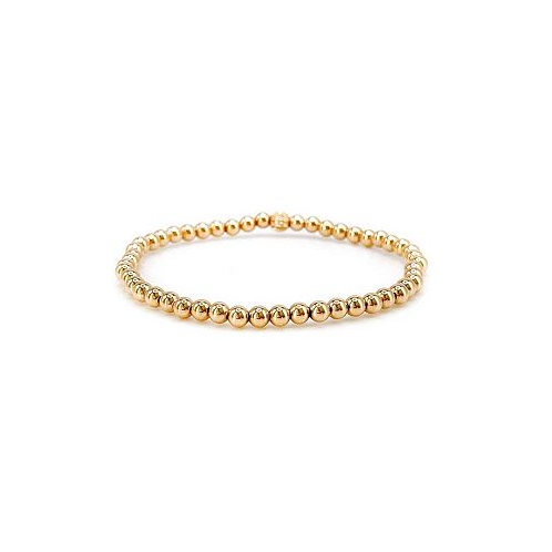 Bowood Lane Non-Tarnishing Gold filled 4mm Gold Ball Stretch Bracelet