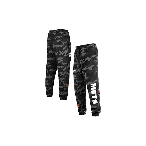 New Era Mens Black New York Mets Camo Jogger Pants