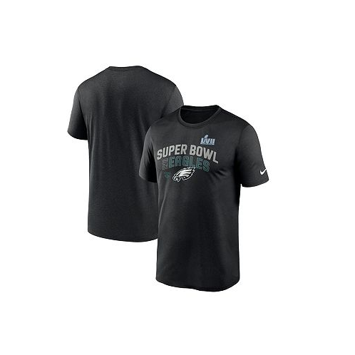 Nike Big Boys Black Philadelphia Eagles Super Bowl LVII Lockup T-shirt