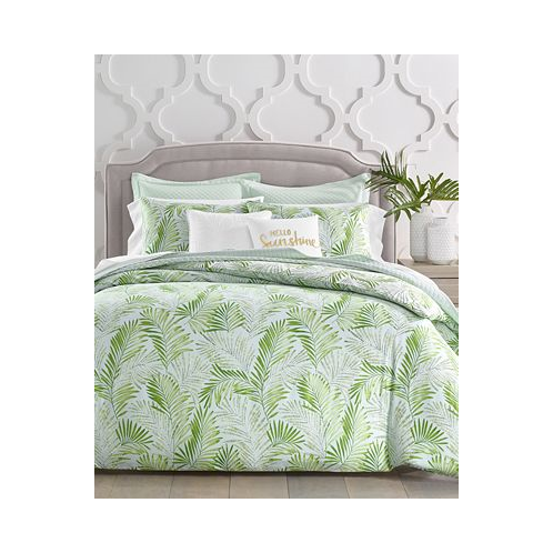 Charter Club Cascading Palms 300-Thread Count 3-Pc. Duvet Cover Set Twin