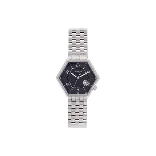 Morphic Men M95 Series Stainless Steel Watch - Black/Silver 45mm