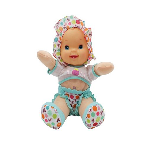 Babys First by Nemcor Goldberger Doll Smartie Pants Doll with Raspberry White T-Shirt