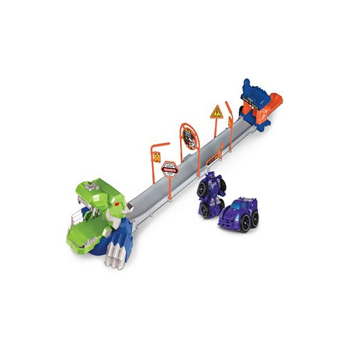 Supreme Machines Nkok Attack Launch Track T.Rex Rocket Bot 42021 17 Piece Set Purple Transforming 2-in-1 Car Robot Easy Assembly