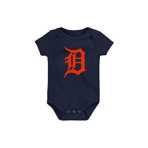 Outerstuff Newborn and Infant Boys and Girls Navy Detroit Tigers Primary Team Logo Bodysuit