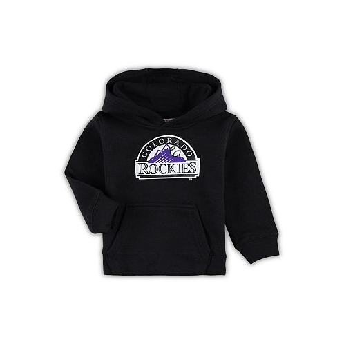 Outerstuff Toddler Boys and Girls Black Colorado Rockies Team Primary Logo Fleece Pullover Hoodie