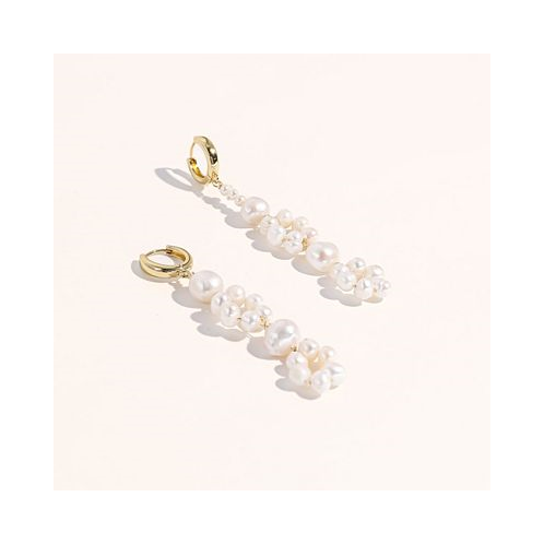Joey Baby 18K Gold Plated Freshwater Pearls - Veronica Earrings For Women