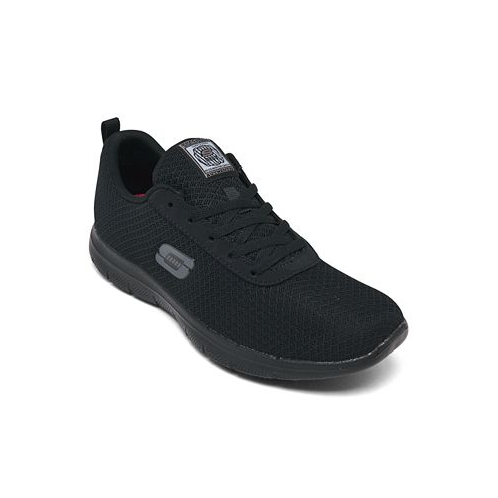 Skechers Womens Work Relaxed Fit: Ghenter - Bronaugh Slip Resistant Athletic Work Sneakers from Finish Line
