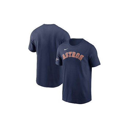 Nike Mens Navy Houston Astros 2023 Gold Collection Wordmark T-shirt