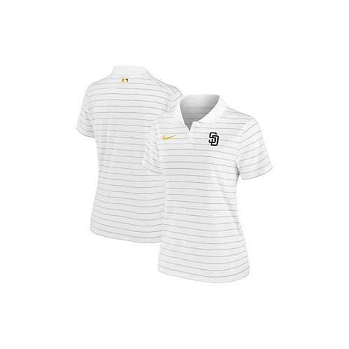 Nike Womens White San Diego Padres Authentic Collection Victory Performance Polo Shirt