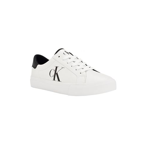 Calvin Klein Mens Rex Lace-Up Slip-On Sneakers