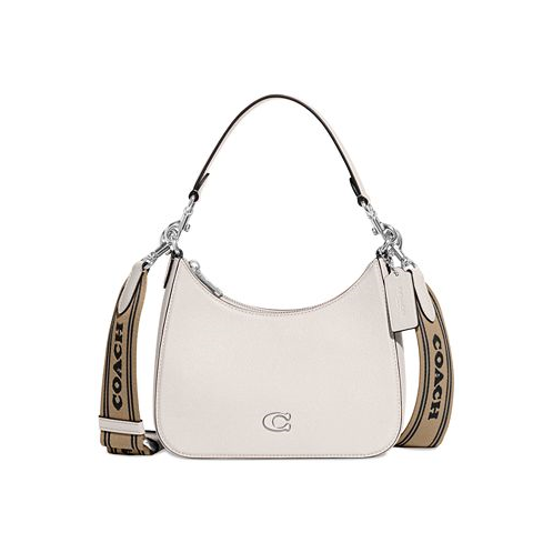 COACH Small Crossgrain Leather Hobo Crossbody Bag