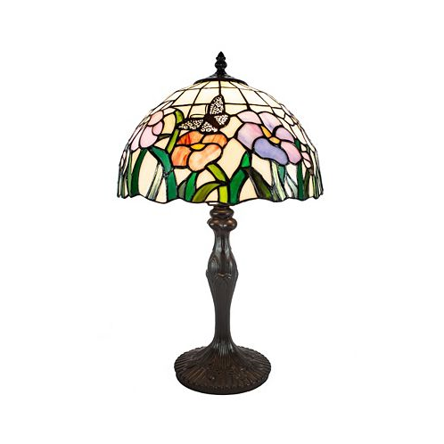 Dale Tiffany Pazio Floral Butterfly Table Lamp