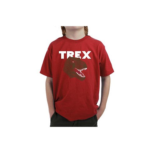 LA Pop Art Boys Word Art T-shirt - T-Rex Head