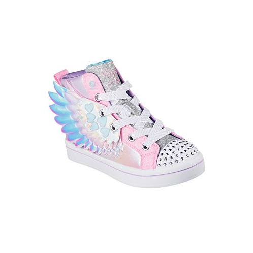 Skechers Little Girls Twi-Lites 2.0 - Wingsical Wish Light-Up High-Top Casual Sneakers from Finish Line