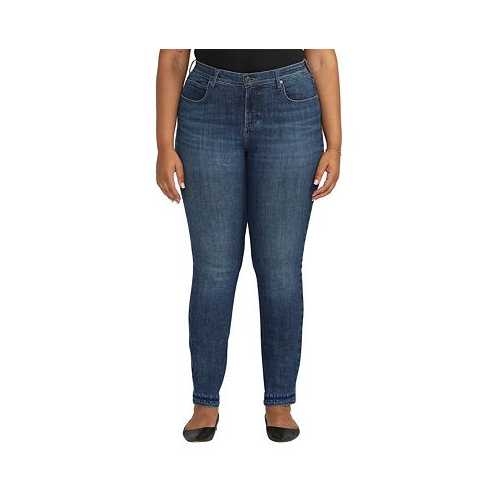 JAG Plus Size Ruby Mid Rise Straight Leg Jeans