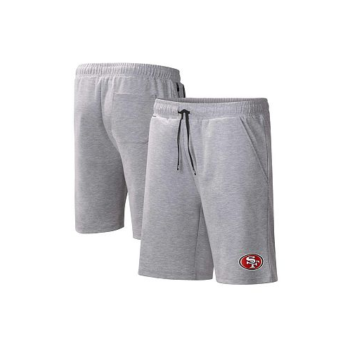 MSX by Michael Strahan Mens Heather Gray San Francisco 49ers Trainer Shorts