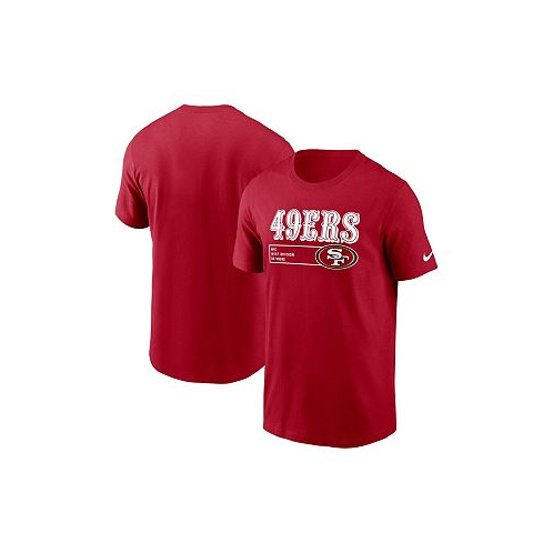 Nike Mens Scarlet San Francisco 49ers Division Essential T-shirt