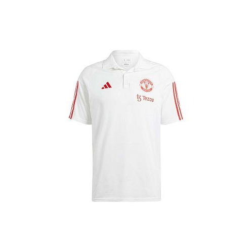 Adidas Mens White Manchester United 2023/24 On-Field Training Polo Shirt