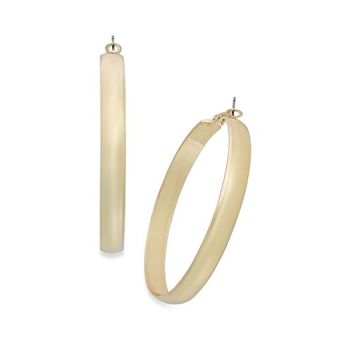 I.N.C. International Concepts Gold-Tone Large Flat Hoop Earrings 2.5