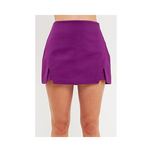 Endless rose Womens Cut Out Mini Skort