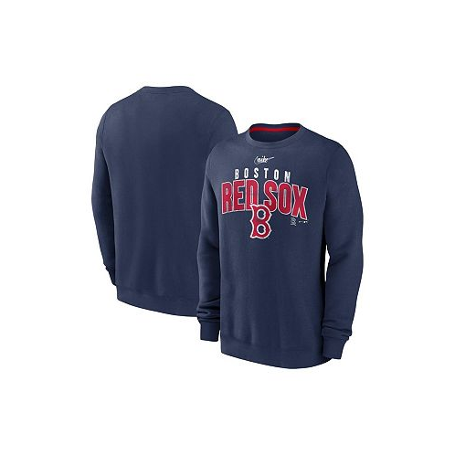 Nike Mens Navy Boston Red Sox Cooperstown Collection Team Shout Out Pullover Sweatshirt