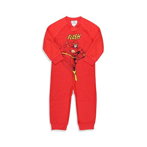 DC Comics Toddler Boys DC Classic The Flash Union Suit Footless Pajama Costume