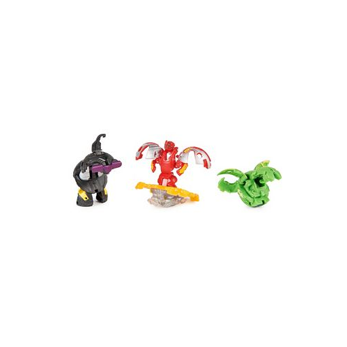 Bakugan Starter 3-Pack Special Attack Dragonoid Nillious Hammerhead Customizable Spinning Action Figures and Trading Cards Kids Toys 6 Plus