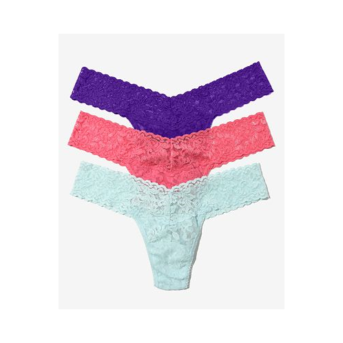 Hanky Panky Womens Bloom Holiday 3 Pack Low Rise Thong Underwear