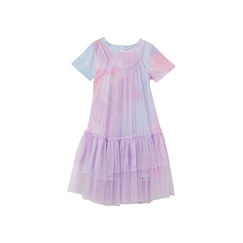 COTTON ON Little Girls Kristen Dress Up Dress and T-shirt 2 Piece Set