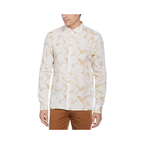 Perry Ellis Mens Soft Floral-Print Shirt