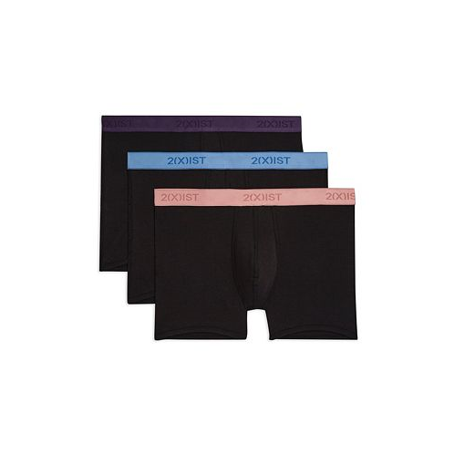 2(x)ist Mens Essential Cotton No-Show Trunk Pack of 3