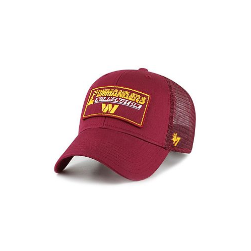 47 Brand Big Boys and Girls Burgundy Washington Commanders Levee MVP Trucker Adjustable Hat