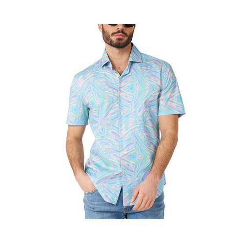 OppoSuits Mens Short-Sleeve Holo-Perfect Shirt