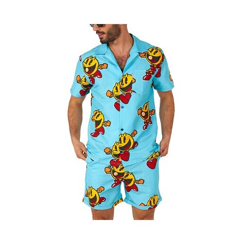 OppoSuits Mens Short-Sleeve Pac-Man Graphic Shirt & Shorts Set