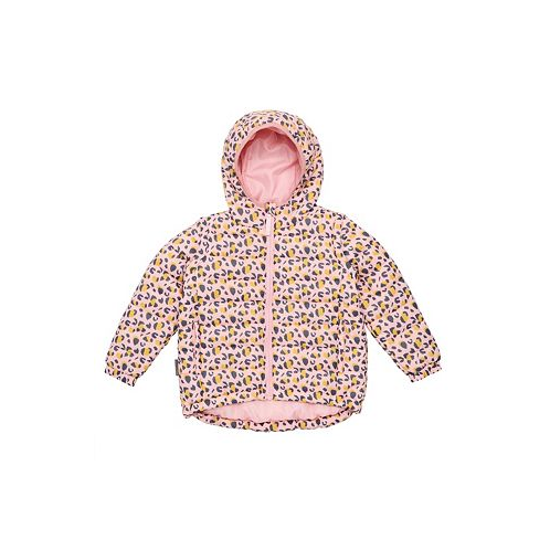 Snapper Rock Girls Toddler Child Leopard Love 2 in 1 Puffer Jacket