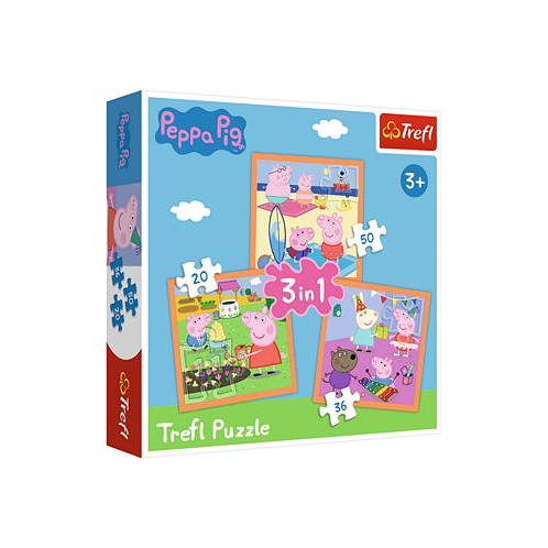 Trefl Peppa Pig 3 in 1 20 36 50 Piece Puzzle