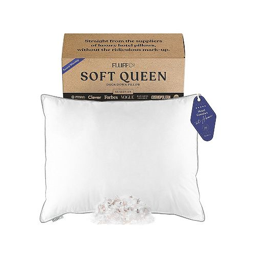 FluffCo Down & Feather Classic Hotel Pillow - Standard - Soft