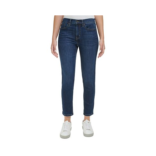 Calvin Klein Jeans Petite High-Rise Slim Straight-Leg Whisper-Soft Jeans