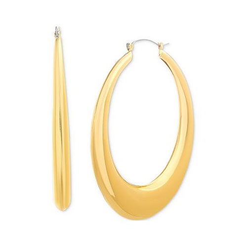 Kensie Gold-Tone Wide Large Hoop Earrings 2.75