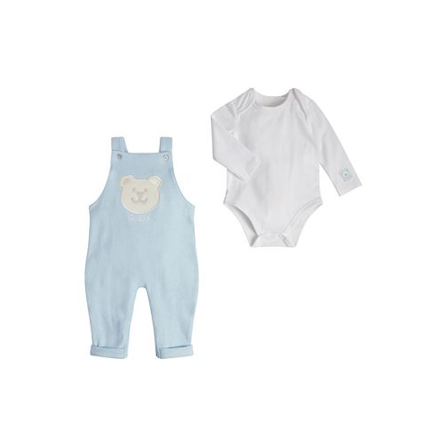 GUESS Baby Boys Bodysuit and Heavy Knit Jersey Overall 2 Piece Set