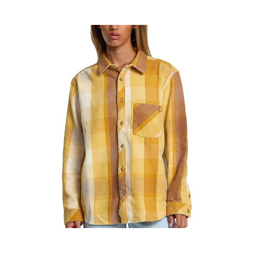 RVCA Juniors Breeze Cotton Flannel Button-Down Shirt