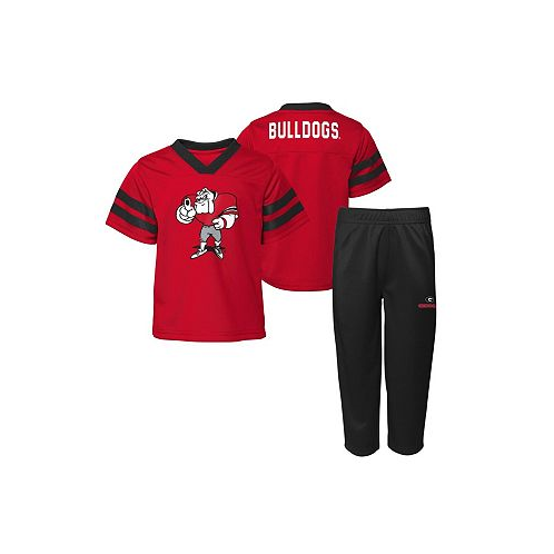 Outerstuff Toddler Boys and Girls Red Georgia Bulldogs Two-Piece Red Zone Jersey and Pants Set