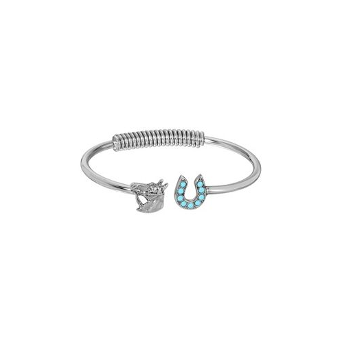 2028 Crystal Horseshoe Cuff Bracelet