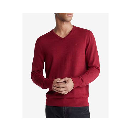 Calvin Klein Mens Regular-Fit V-Neck Sweater