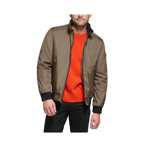 Calvin Klein Mens Classic Zip-Front Ripstop Bomber Jacket