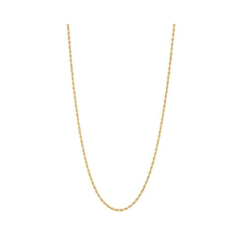Macys Glitter Rope Link 22 Chain Necklace (1-3/4mm) in 10k Gold
