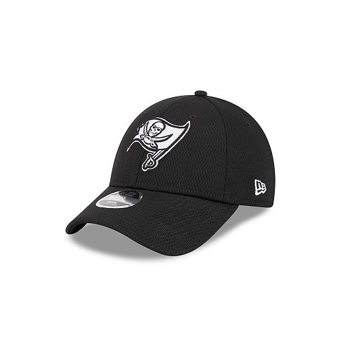 New Era Youth Boys and Girls Black Tampa Bay Buccaneers Main B-Dub 9FORTY Adjustable Hat