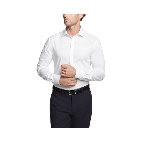 Tommy Hilfiger Mens Flex Slim Fit Wrinkle Free Stretch Twill Dress Shirt