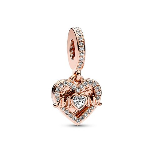 Pandora Cubic Zirconia Heart Mum Dangle Charm