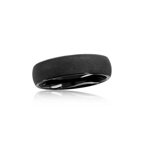 Metallo Black Plated Tungsten Ring - Matte Finish